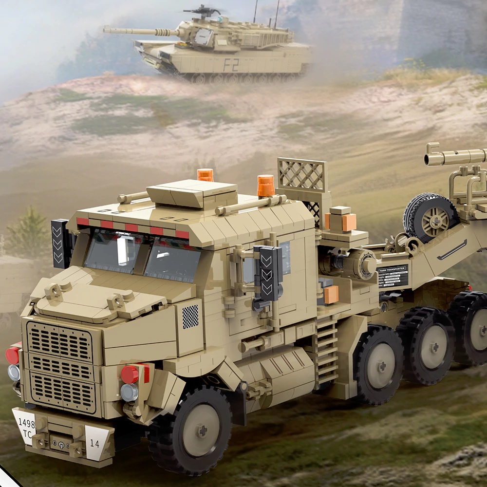 Lego Compatible Military Tank - Militaire WOII M1070 Gepantserde Voertuig Bouwstenen