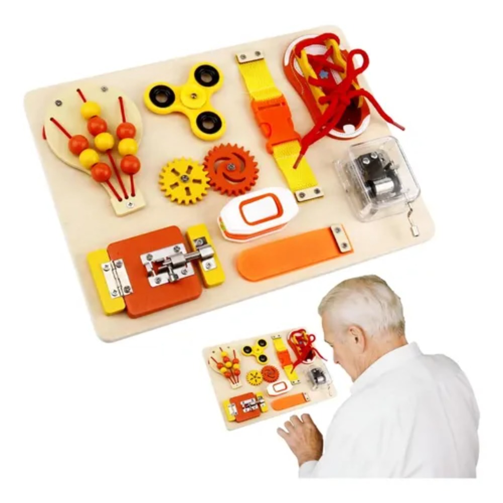 Montessori Wooden Busy Board Toddler - Montessori houten activiteitenbord speelgoed voor peuters,