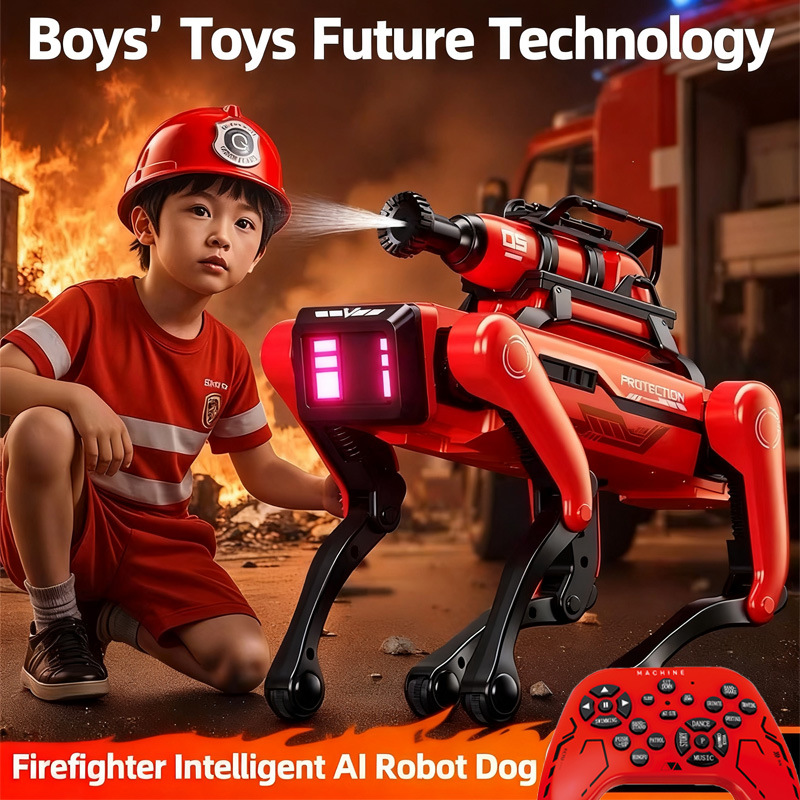Remote Control Toys - AI Robot Hond Intelligente brandbestrijdingsrobot Hond