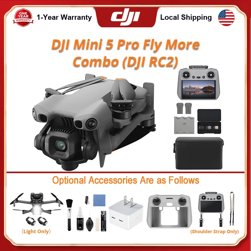 DJI Mini 5 Pro Fly Combo Drone - Fpv Brushless Rc Drone 4K recensie en prijs