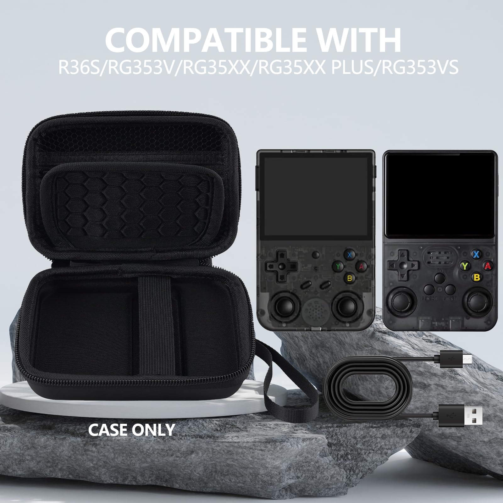 Draagbare opbergtas voor de R3 - Retro Handheld Game Console R36S recensie en prijs