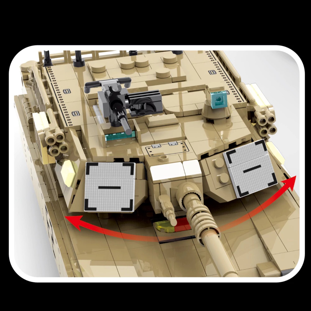 Militaire WOII M1070 Gepantser - Lego Compatible Military Tank recensie en prijs