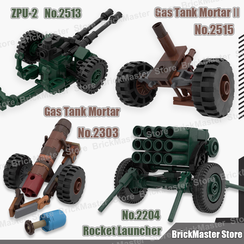 MOC Militaire Oorlogsscène Gas - Lego Compatible Military Tank recensie en prijs