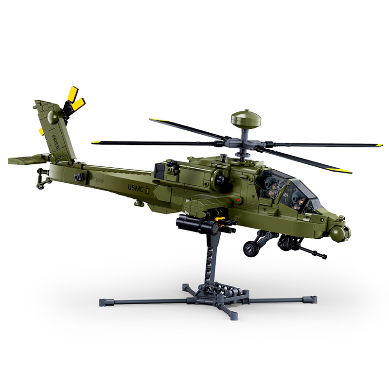 Sluban M38‑B1536 Boeing AH‑64D - Lego Compatible Military Tank recensie en prijs