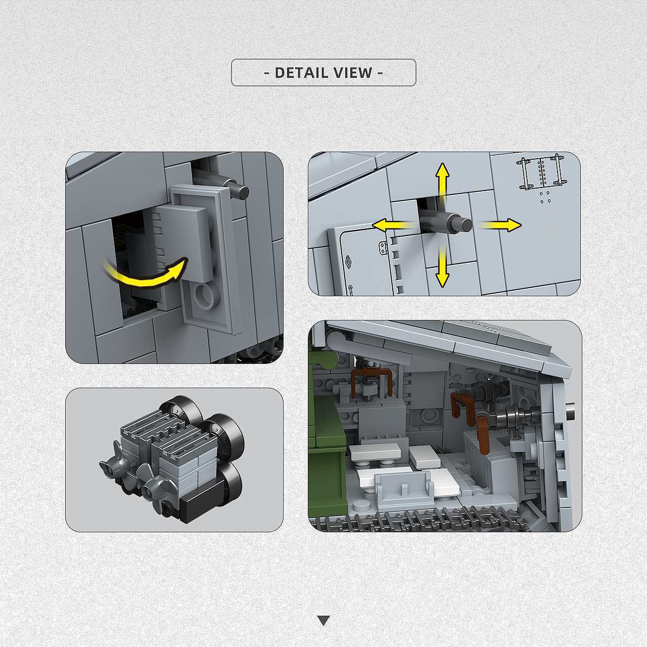 920-delige WW1 A7V zware tank  - Lego Compatible Military Tank recensie en prijs