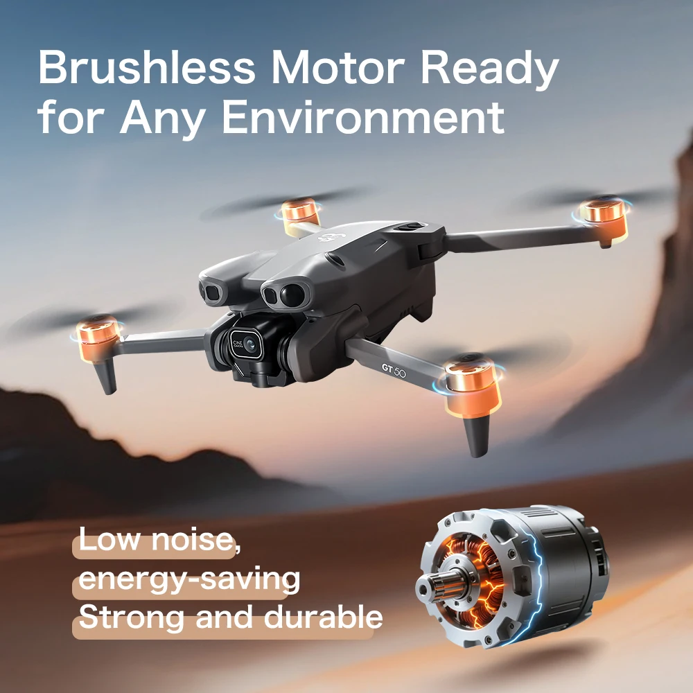 GT50 4K/6K/8K FPV-drone met du - Fpv Brushless Rc Drone 4K recensie en prijs