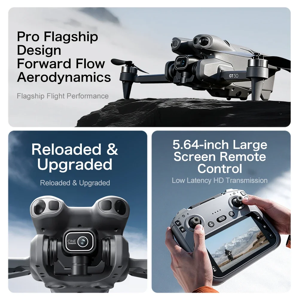 GT50 4K/6K/8K FPV-drone met du - Fpv Brushless Rc Drone 4K recensie en prijs