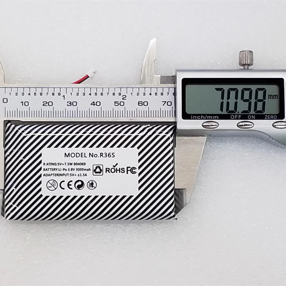 Batterij voor 3,7 V 3100 mAh v - Retro Handheld Game Console R36S recensie en prijs
